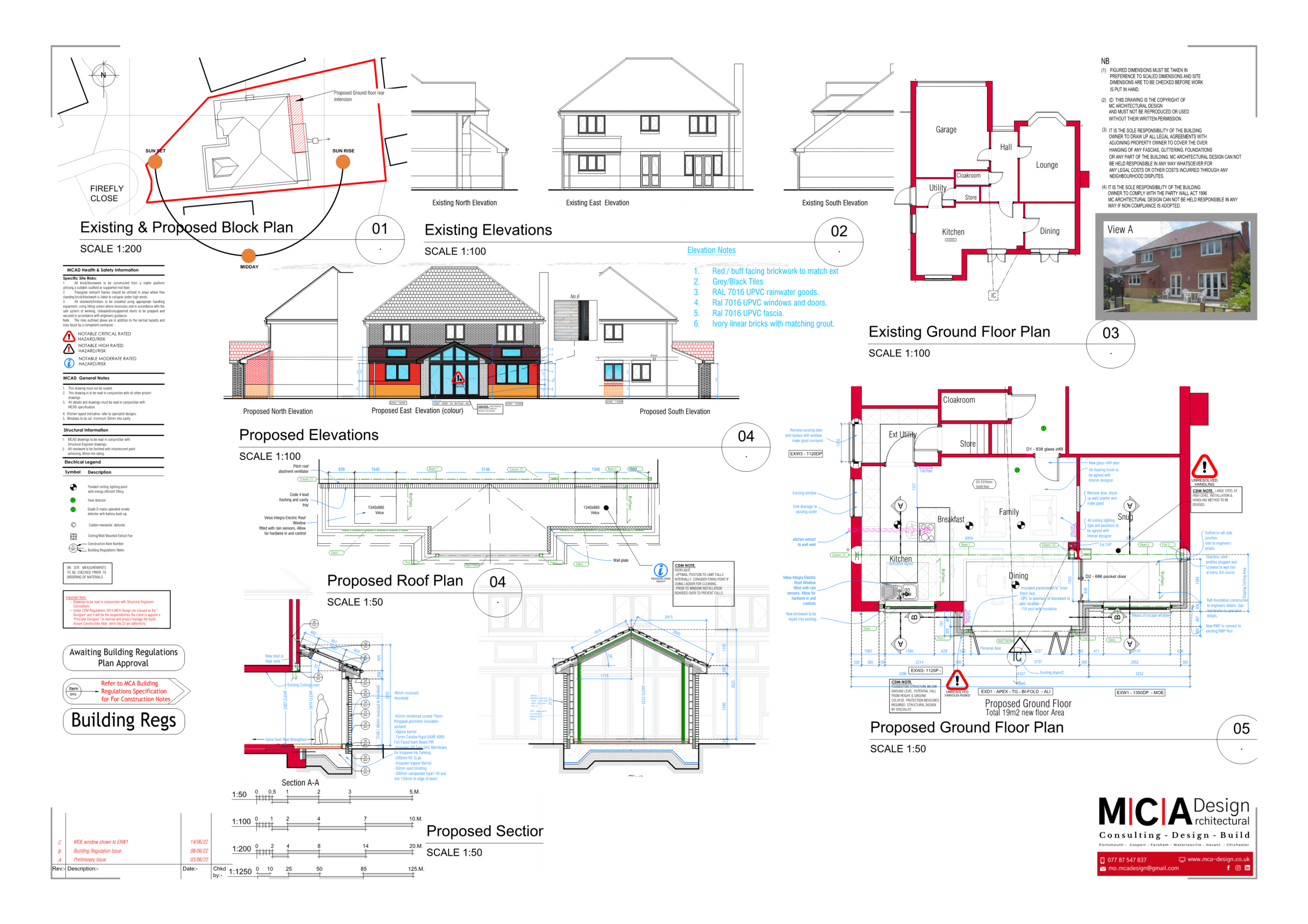Architectural Plans - Home Extension Planning in Chichester MCA Design UK