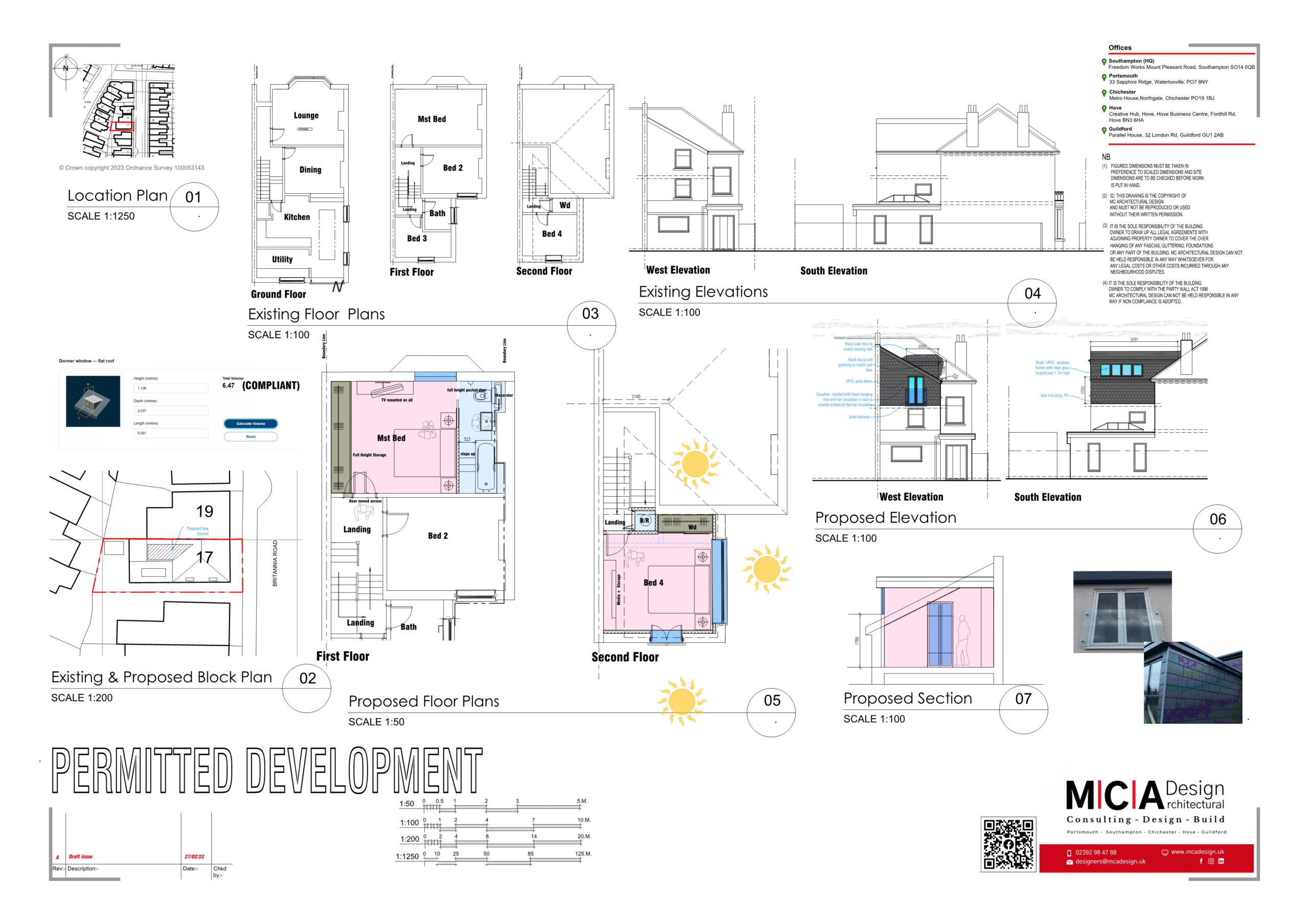 Permitted Development Plans - Loft Conversion in Chichester