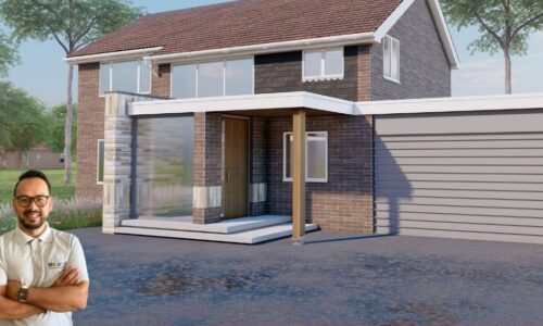 Green Gray Cream Real Estate New Listing Facebook Post (Facebook Cover)